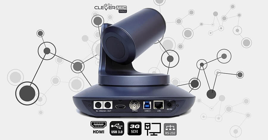 PTZ-камера CleverMic Pro HD PTZ HUSL12 (20x, HDMI, LAN, SDI, USB3.0)_3